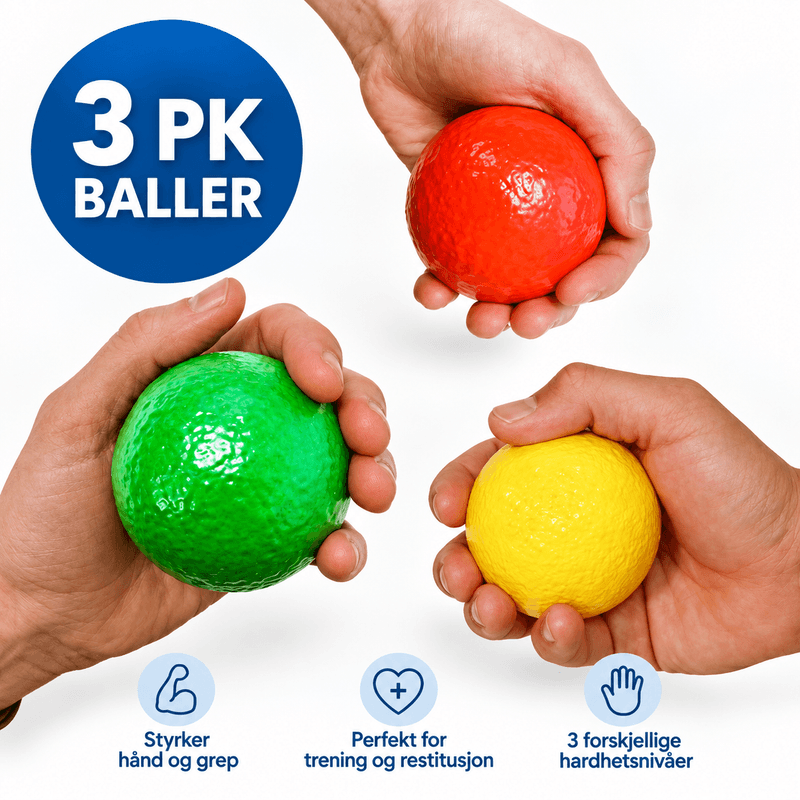 3 pk Terapeutisk skumgummiballer