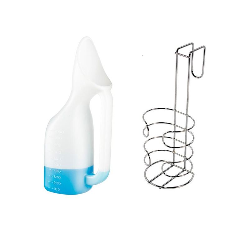 Urinflaske + holder til kvinner